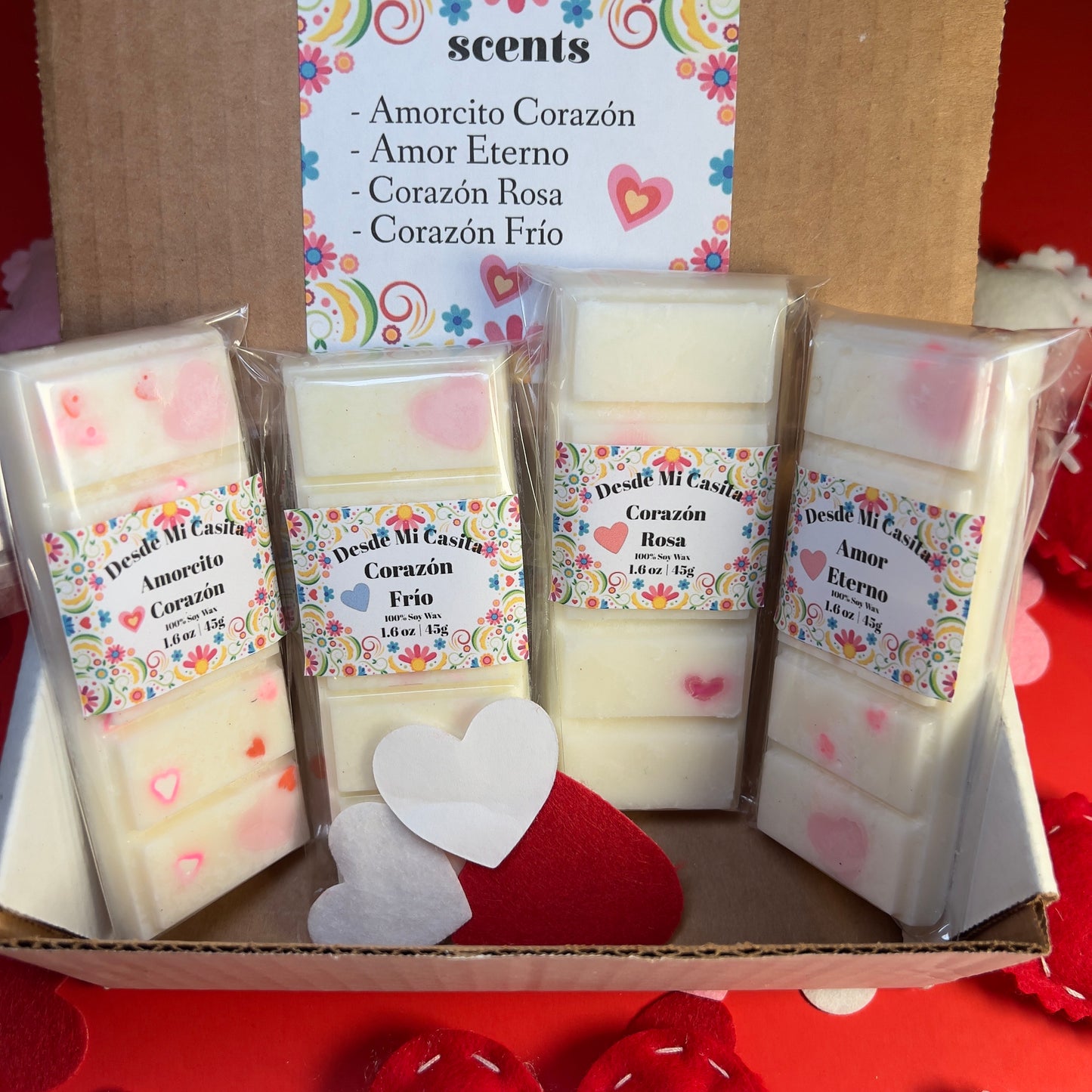 Corazoncito Wax Melt box